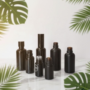 ขวดหยดแก้วเคลือบสีดำด้าน ขนาด 1 ออนซ์ 30 มล. ป้องกันรังสียูวี สำหรับน้ำมันหอมระเหย - Product Image 1