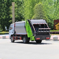 Camion Compacteur de Déchets Dongfeng 5CBM 6CBM 7CBM à Transmission Manuelle 4x2 avec Moteur et Pompe, Prix Usine, à Vendre