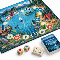 Jeu de société Fancboard Custom Lakeside Stories, plateau en carton pliable en 4, support multilingue, papier recyclable, pour tous les âges