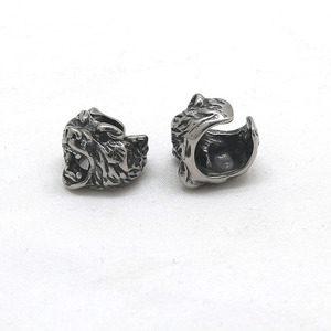 Yunnique – boucles d'oreilles en forme de tête de loup, en acier inoxydable, en forme d'animal, bijoux pour hommes et femmes - Product Image 1