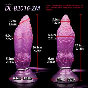 FAAK 8 Inches Fantasy <b>Dildo</b> Inflatable Anal Plug Silicone Soft Dragon Cock Sex Toys Flexible Anal <b>Dildo</b> for Men Women - Product Image 2