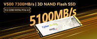 CyberDanQing Produk Profesional Baru PCIe4.0*4 M.2 NVMe SSD 1TB 2TB Penyimpanan Massal Penyimpanan Internal untuk Beban Kerja Teknik