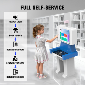 Équipement de bibliothèque intelligent, machine de prêt/retour de livres en libre-service, technologie RFID, système d'exploitation Windows 10 pour les écoles primaires - Product Image 2