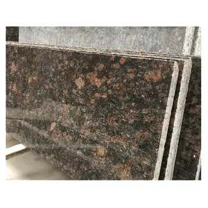 Özelleştirilmiş boyutu doğal kahverengi granit döşeme antika cilalı kahverengi granit karo kapalı ve açık zemin kaplama