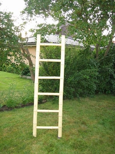 Bamboo <strong>Ladder</strong> Rack for Space-Saving Organization in <strong>Bathroom</strong> Living Room or Wardrobe for Clothing &amp; Towel <strong>Storage</strong> - Product Image 5