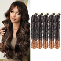 Extension de cheveux bouclés au crochet de 24 pouces, 150g, pré-étirée, ondulations lâches, pour tresses – Superbe et flatteuse
