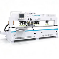 Machine intégrée multifonction CNC pour portes, murs et armoires, avec fonction de redressement sans poignée et de fraisage de trous latéraux pour serrures de portes de cuisine