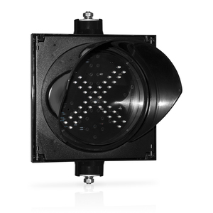 Feu de signalisation routière LED extérieur haute luminosité 200 mm en PC, avec croix rouge et flèche verte, indice de sécurité IP54 - Product Image 2