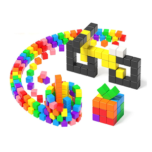 Solid Plastic Cubes <strong>Puzzle</strong> Building <strong>Block</strong> <strong>Set</strong> Magnetic <strong>Blocks</strong> for Creative Play - Product Image 1
