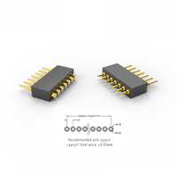 Connecteur à broches multiples 1.27 Pitch 7pin mâle et femelle Pogo Pin Spring Pin Thimble Charging Smart Electronic Products