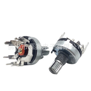 Potenciómetro rotatorio Leixin RV17 B10K con interruptor y perilla de ajuste para control de intensidad y volumen - Product Image 2