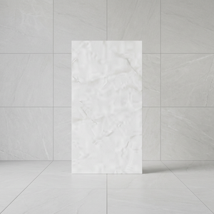 Azulejos de Porcelana con Aspecto de Mármol Gris Rio Brillante de 60x120cm, Piso Cerámico de Diseño para Interiores de Lujo - Product Image 3