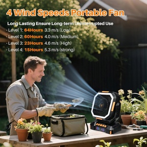 Nouveau ventilateur de camping extérieur 40000 mAh, ventilateur de table rechargeable avec batterie externe, éclairage USB, ventilateur portable pour tente - Product Image 3