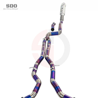 Échappement complet SDO Racing pour BMW X5 G05 B58 3.0T 2019+ en titane avec downpipe droit et commande de soupape électronique