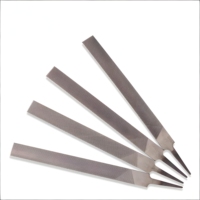 Jeu de limes plates en acier à haute teneur en carbone T12, double tranchant, lisses, ambidextres, manche ergonomique, pour le travail des métaux, le débavurage, le polissage, le bricolage