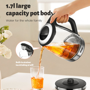 กาต้มน้ำไฟฟ้า Dsp Glass ขนาด 2 ลิตร ปิดอัตโนมัติ ไร้สาย สำหรับใช้ในบ้าน - Product Image 3