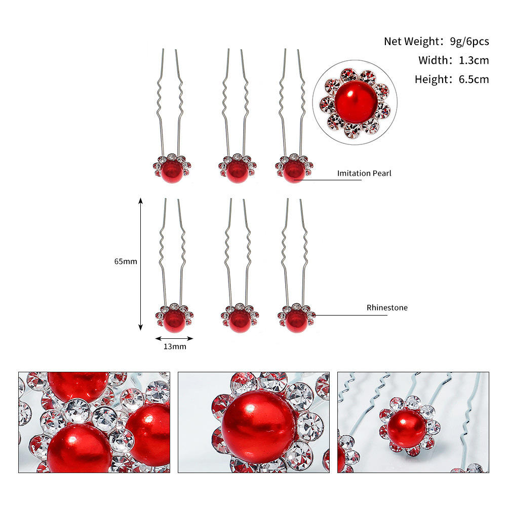 HS-J6340สีแดง (6ชิ้น-แพ็ค)