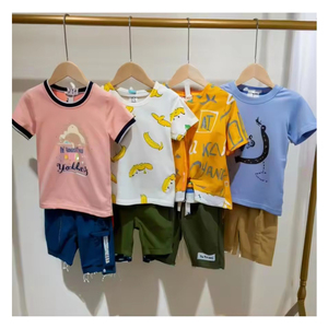 ชุดเดรสเด็กผ้าฝ้ายแขนกุดลายผีเสื้อสีชมพูสีฟ้าสีเหลืองสีม่วง - Product Image 4