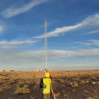 Tours de communication tubulaires polygonales/coniques à trois pieds en acier galvanisé à chaud de 40 m pour la transmission de signal ANSI/TIA-222-G