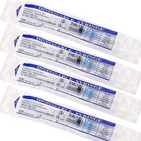 Jeringa Manual de 3 ml con Conexión Luer Lock, Aguja de 23G y 25 mm, Esterilizada y Envasada Individualmente, Adecuada para Uso en Laboratorio, Medición de Líquidos