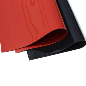 Foglio di Gomma Siliconica Traslucida Rossa e Nera, Alta Resistenza alle Temperature, 100% <span class=keywords><strong>Silicone</strong></span> Vergine, Alta Qualità, Taglio 500x500mm - Product Image 5