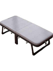 เตียงพับพักกลางวัน เตียงเดี่ยวสำหรับสำนักงาน เตียงเรียบง่ายสำหรับใช้ในบ้าน เตียงเคลื่อนที่สำหรับบ้านเช่า ของใช้สำหรับงีบหลับ แผ่นรองนอนแข็ง คุณภาพดี สำหรับตั้งแคมป์ - Product Image 1