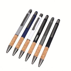Bolígrafo Metálico con Punta Táctil y Clic, Bolígrafo Promocional de Tacto Suave con Logotipo Personalizado, Grabado Láser, Regalo Corporativo para Oficina - Product Image 1