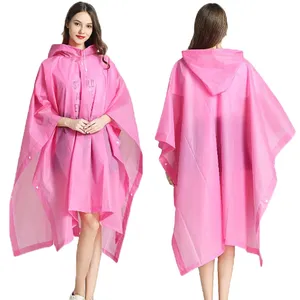 成人粉色雨衣可重复使用的雨披