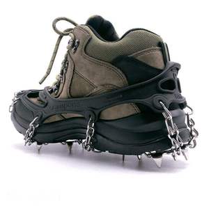 Crampones de Acero de 10 Dientes para Zapatos, Antideslizantes, para Senderismo, Escalada, Nieve, con Cadena y Garras, para Cubrir Botas - Product Image 4