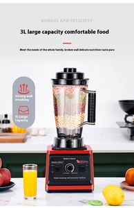 Blender domestique <span class=keywords><strong>SILVERCREST</strong></span> 8000W, grande capacité de 3L, <span class=keywords><strong>mixeur</strong></span> à jus en métal, moulin à lait de soja électrique, machine à broyer pour usage domestique - Product Image 4