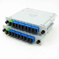 Répartiteur PLC Fibre Optique Boîtier LGX Avec Connecteur SC UPC Type Cassette LGX Monomode 1x4 1x8 1x16 1x32 Boîtier Répartiteu