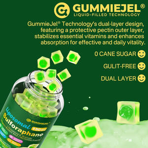 מרכז ללא סוכר מלא גומות גופיות תוספת גופיות 150 מ "ג של ברוקולי נבטי - Product Image 6