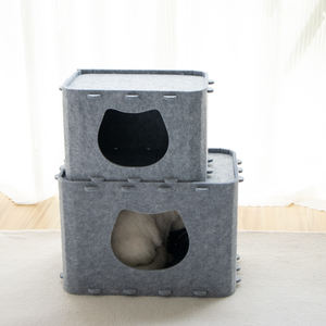 Nueva Cama Ecológica para Gatos, Casa para Gatos de Fieltro para Interiores, Refugio Plegable para Gatos, Cama Cerrada - Product Image 2