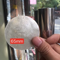 Disques en nacre à trou unique, matériaux pour accessoires de décoration de rideaux DIY, apprêts pour pendentifs 50mm, transfrontalier