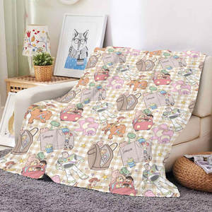 फैक्टरी कम मोक कस्टम फ्लेक्स कंबल कार्टून प्यारा खिलौना मित्र प्रिंट फ्लैनेल बच्चों के लिए क्वैल्ट बिस्तर फेंक - Product Image 5