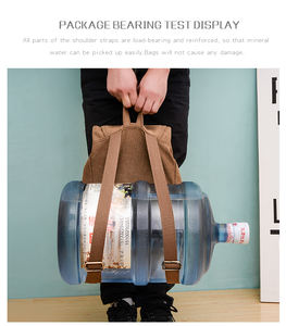 Sac à dos de voyage en toile cirée à cordon de serrage pour femmes, grande capacité, imperméable, personnalisé - Product Image 3