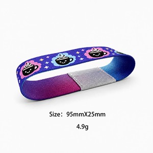 Pulsera Elástica de Tela Inteligente con Etiqueta Tejida NFC RFID Personalizada OEM ODM con Logotipo para Pago sin Efectivo VIP en Conciertos - Product Image 1