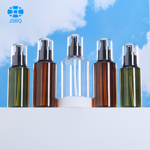 <span class=keywords><strong>100Ml</strong></span> 150Ml Pet Plastic Pure Dauw Cosmetische Dispenser Fles Bruin Schuine Schouder Body Lotion Fles - Product Image 3