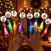 Weihnachts-Projektor Fingerlicht LED-Fingerlampe Weihnachtsparty-Leuchtspielzeug Weihnachtsgeschenk für Kinder
