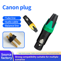 Connecteur XLR plaqué or coloré, mâle, 3 broches, connecteur XLR, broches dorées, contact en cuivre, connecteur 3 broches, prise jack mâle pour microphone