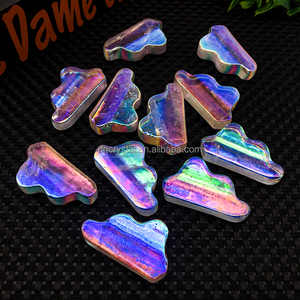 Cristales Naturales al por Mayor, Tallados de Cuarzo Aura Transparente, 45mm, Cuarzo Aura Arcoíris Transparente para Regalo - Product Image 5