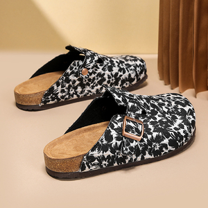 Nouvelles <span class=keywords><strong>Sabots</strong></span> Japonais pour Hommes, Conception 3D, Imprimées, Confortables, à Boucle, en Liège, Sandales, Chaussures Tendance, Tailles 36-45, Pantoufles d'Usine - Product Image 4