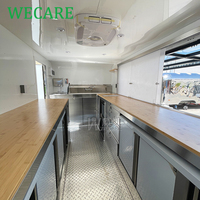 WECARE Camion de restauration mobile pour smoothies, jus, glaces, thé boba, café, avec équipement de cuisine complet