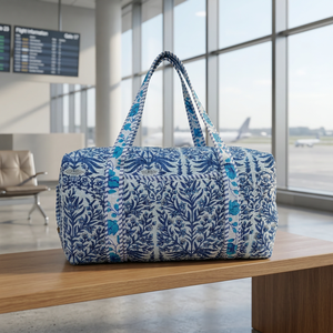Bolsa de Hombro Acolchada de Algodón Premium con Estampado Floral, Lavable, Ecológica, de Gran Capacidad, para Viajes, Yoga, Compras, Playa, Estilo Boho - Product Image 2