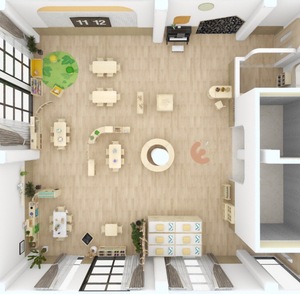 Ensemble de meubles de garderie Eibele à prix abordable, ensemble de meubles de maternelle en bois, design de salle de classe pour enfants - Product Image 2