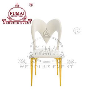 Meubles de fête, chaises de mariage à cadre en acier inoxydable doré, événement de luxe - Product Image 4