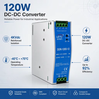Convertisseur DC-DC DDR-120 120W à montage sur rail DIN, régulateur de tension abaisseur avec isolation 4KV pour le contrôle industriel ferroviaire