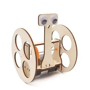 Jouets créatifs en bois, vélo d'équilibre électrique, robot à assembler, puzzles 3D pour enfants
