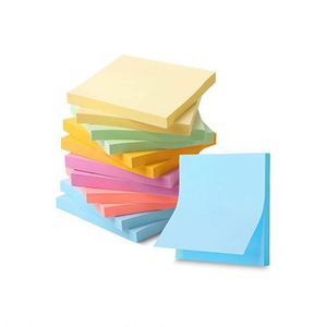 Blocs de notes autocollants en papier coloré personnalisés en gros – Faciles à coller pour les études, le travail, le bureau et les fournitures de rentrée scolaire - Product Image 1