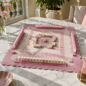 سجادة طاولة ماجونغ للسفر صغيرة الحجم مخصصة فاخرة على الطراز الأمريكي مقاومة للماء - Product Image 4